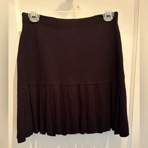 Theory Black A-Line Skirt